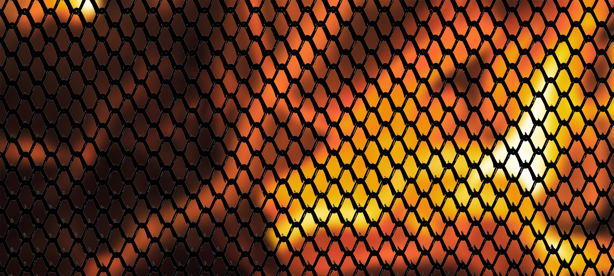 Condar fireplace mesh screen closeup